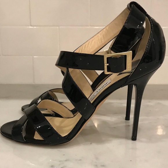Jimmy Choo Patent Stiletto Sandals - Picture 3 of 7